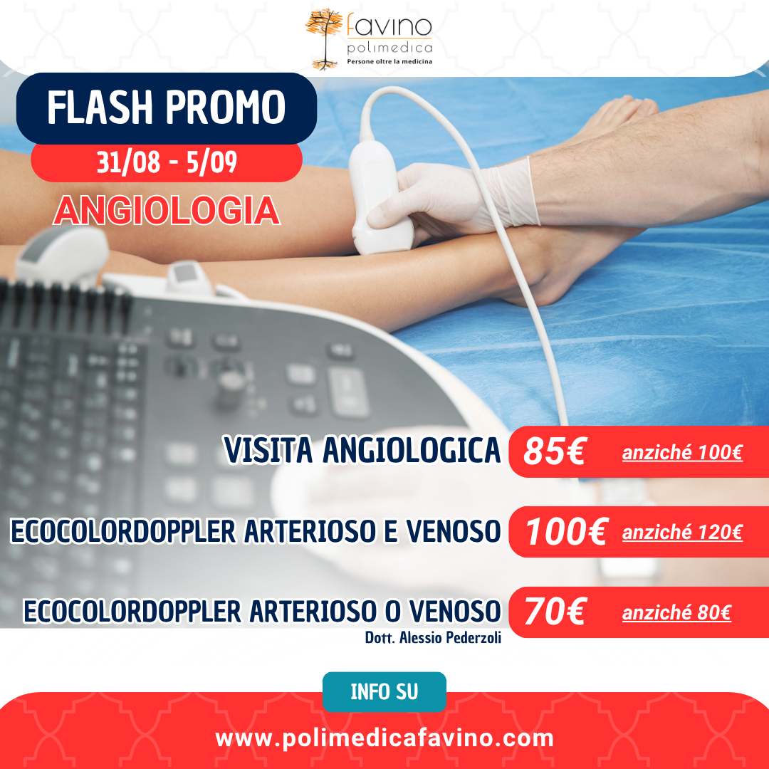 Flash Promo speciale angiologia Polimedica Favino dal 31 agosto al 5 settembre