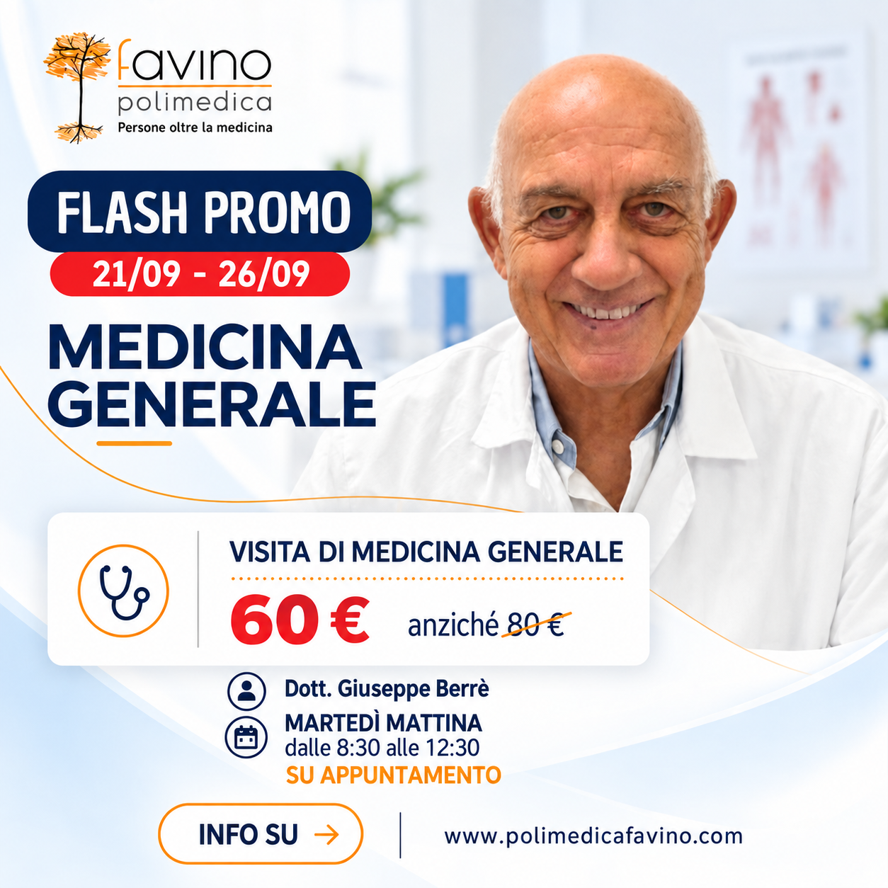 Flash Promo Medicina Generale Polimedica Favino dal 21 al 26 settembre