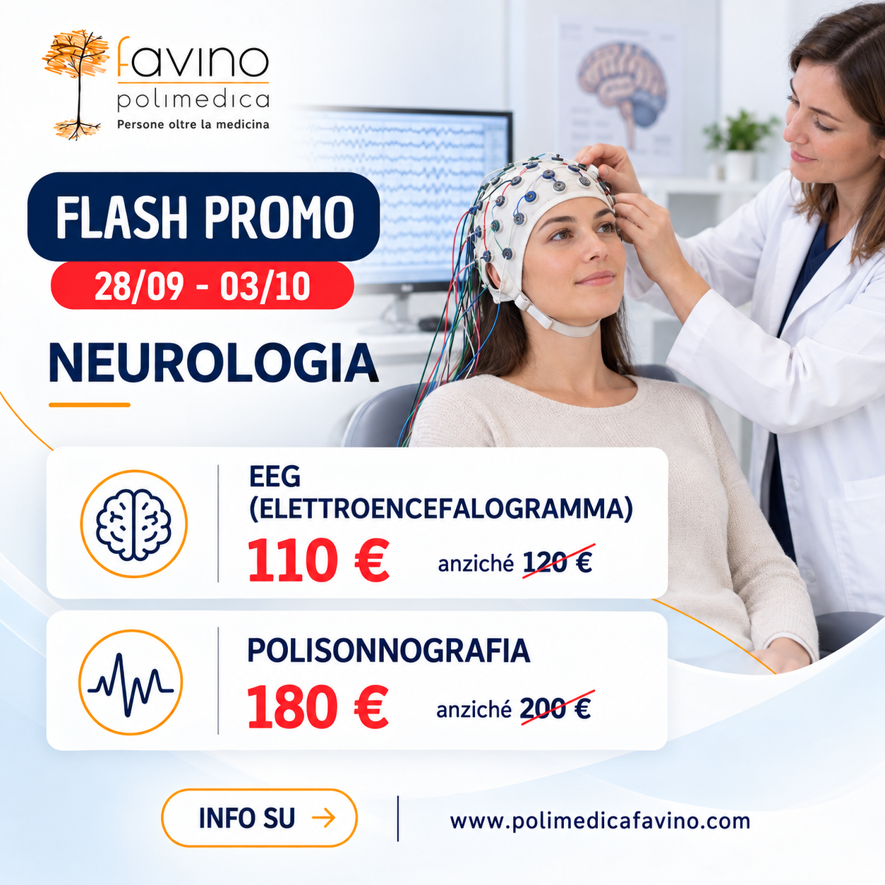 Flash promo neurologia — dal 28 settembre al 3 ottobre 2026