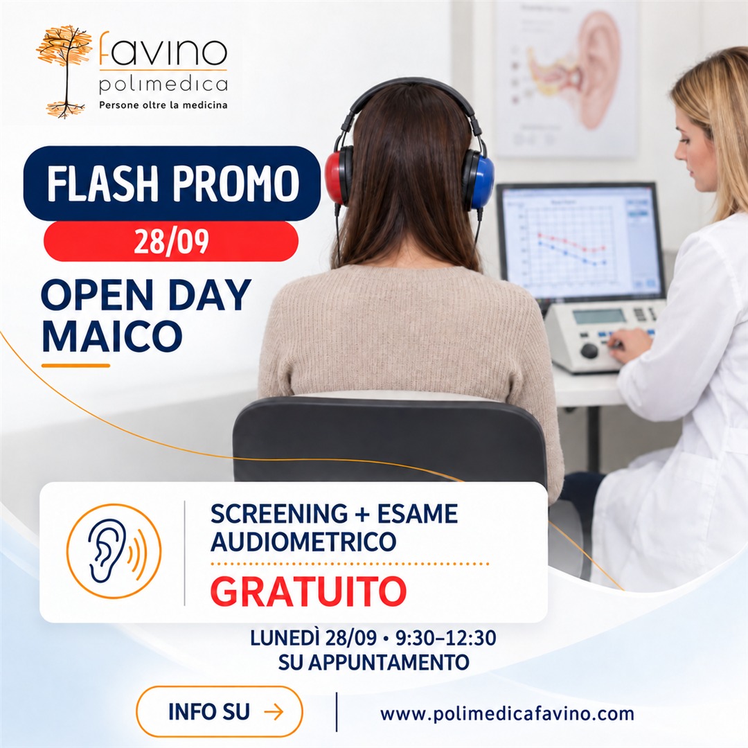 Open Day Maico Polimedica Favino, screening e esame audiometrico gratuito lunedì 28 settembre