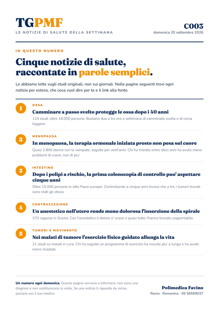 Copertina del TG PMF, numero 03 del 20 settembre 2026